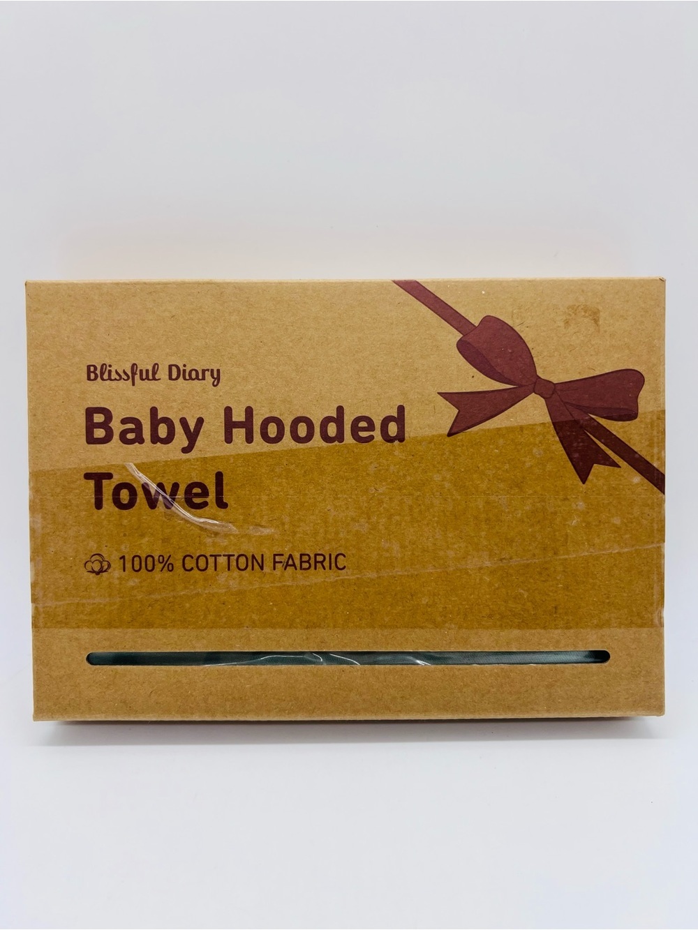 Blissful Diary Organic Cotton Muslin Baby Hooded Towel NIB